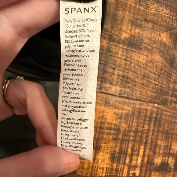 EUC - Spanx Faux Leather Leggings - Picture 6 of 8